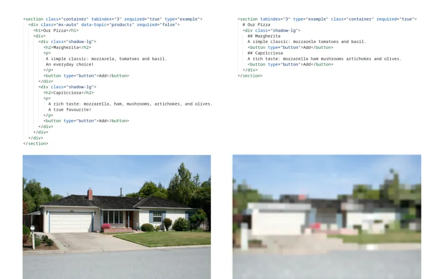 DOM Downsampling visualized with image compression