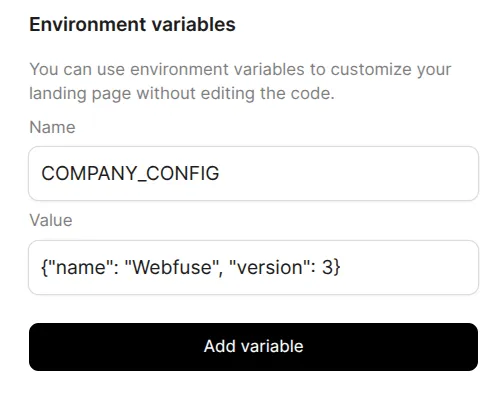 Environment Variables